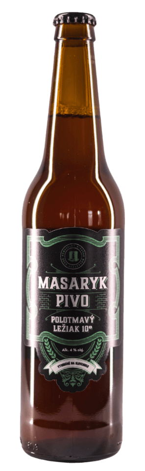 Masaryk pivo – Polotmavý ležiak 10°