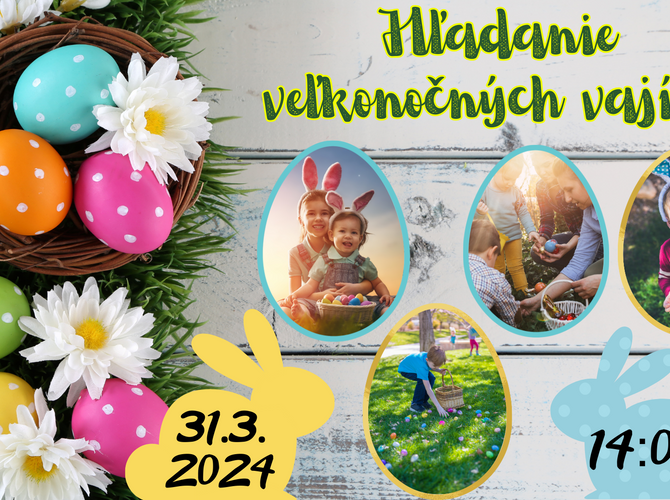 Obrázok Hľadanie veľkonočných vajíčok na Masarykovom dvore