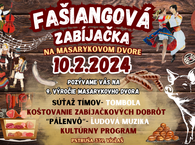 Obrázok Fašiangová zabíjačka 2024 - 9. výročie Masarykovho dvora